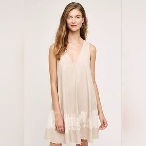 The Odells Sleeveless Swing Dress in Cream
